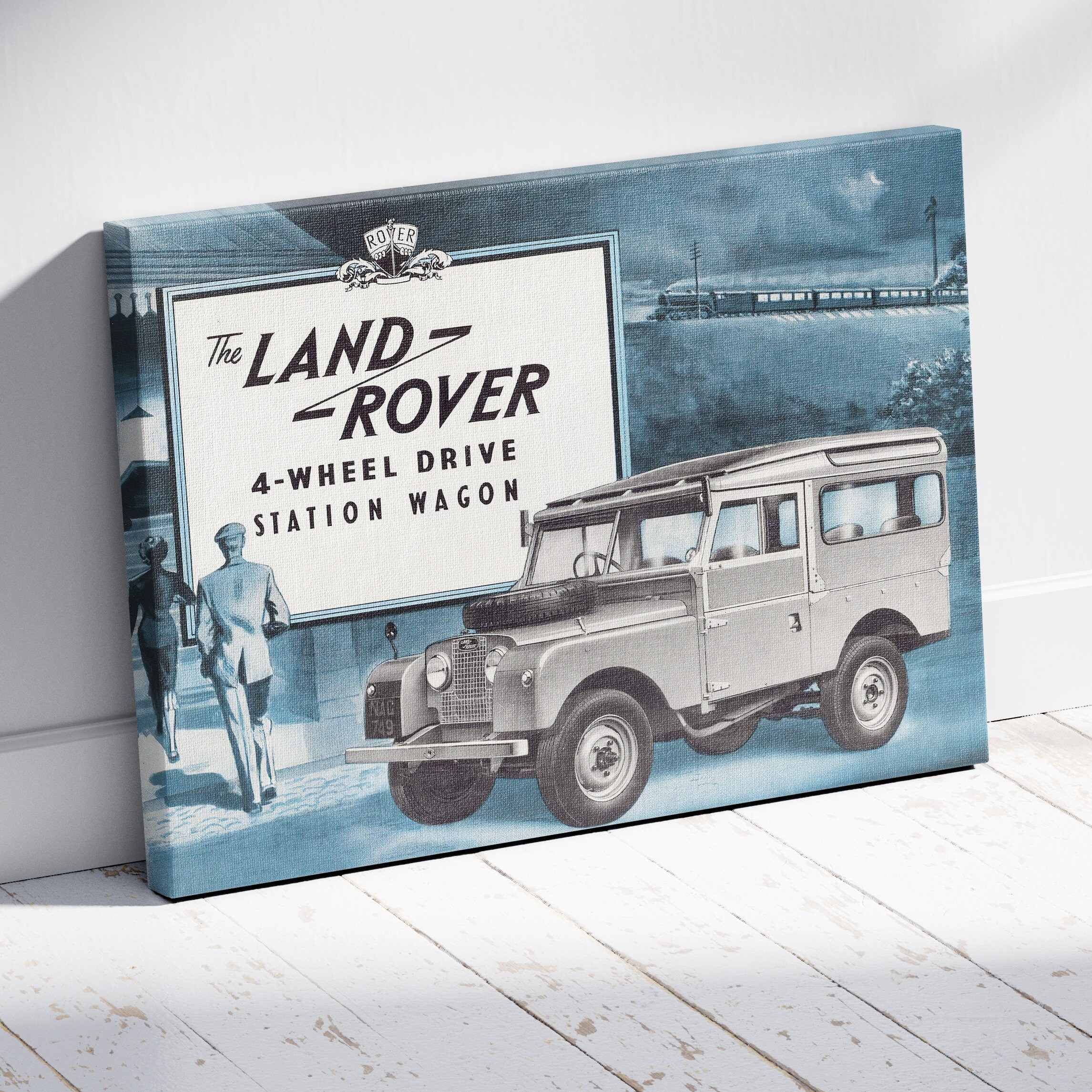 Vintage Land Rover Poster/canvas - Etsy
