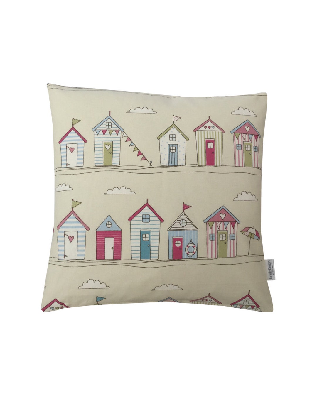 Coussin De Plage Fait Main Avec Housse Amovible – 50x50cm, Gris, Lavable