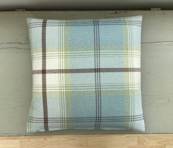 Copricuscino Decorativo Disperso Uovo D'anatra Blu Tartan A - Foto 8