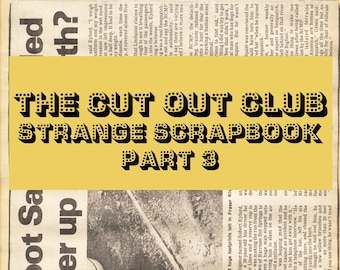Vintage Scrapbook, Strange Phenomenon. Newspaper Clippings Printable Digital Download, Crafts Collaging, Junk Journal, Scrapbook PDF PART 3