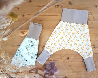 Sarouel évolutif bébé pantalon nouveau-né mixte petits citrons
