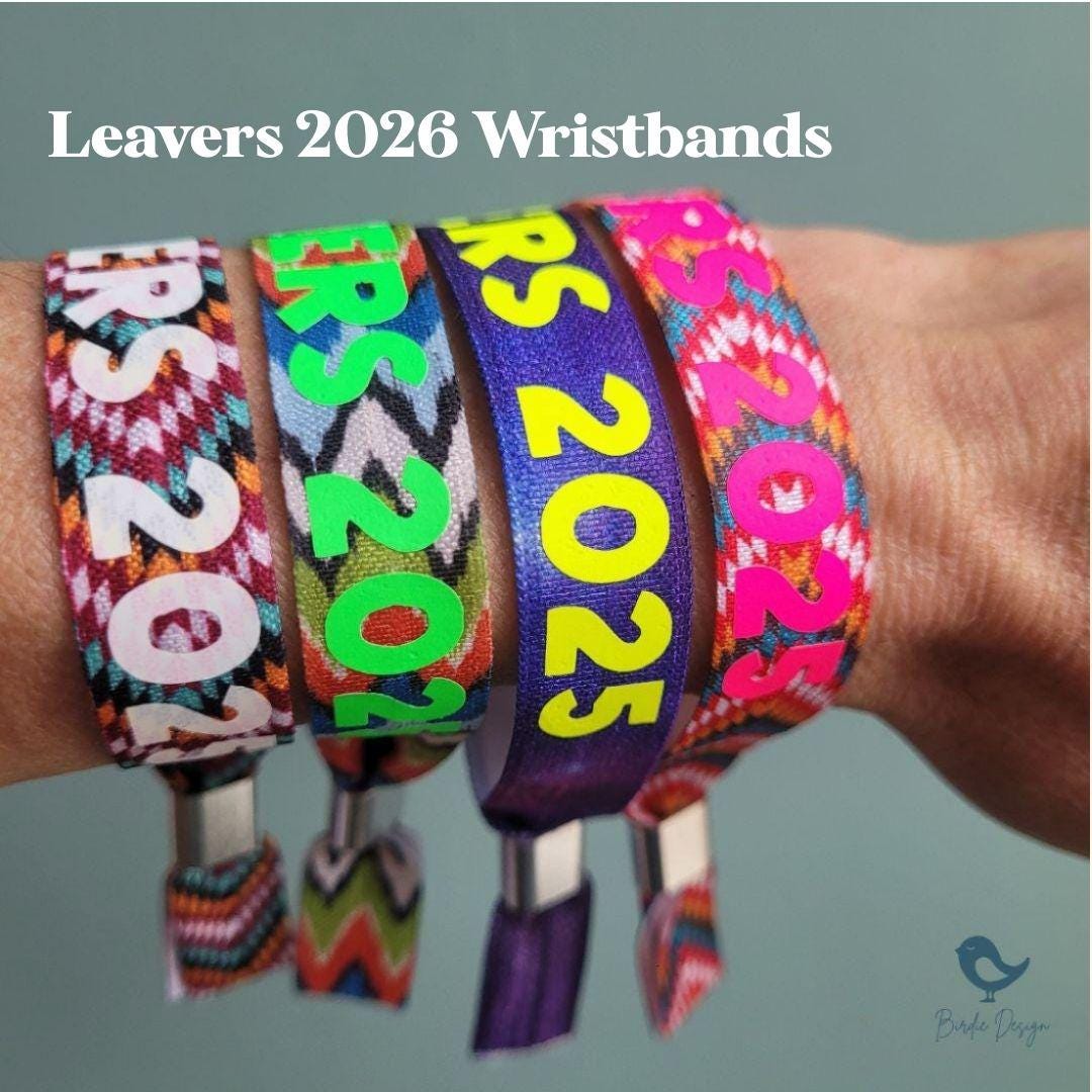 Class of 2026 Leavers Wristbands – School Party Favours, Keepsake ...
