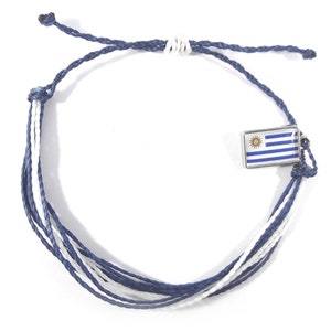 Friendship bracelet Uruguay flag