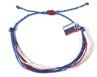 Friendship bracelet Russia flag
