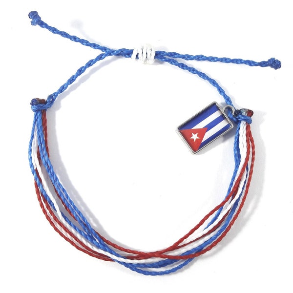 Friendship bracelet Cuban flag