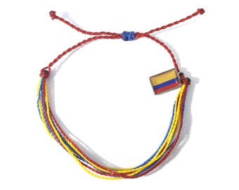 Friendship bracelet Colombia flag