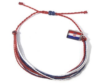 Friendship bracelet Croatia flag