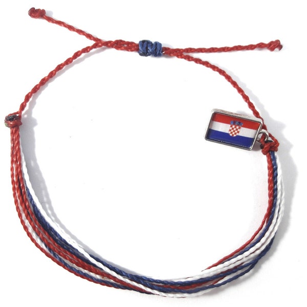 Friendship bracelet Croatia flag