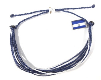 Friendship bracelet El Salvador flag