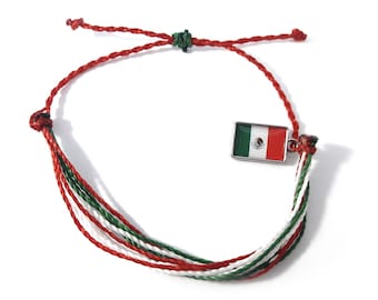 Friendship bracelet Mexico flag