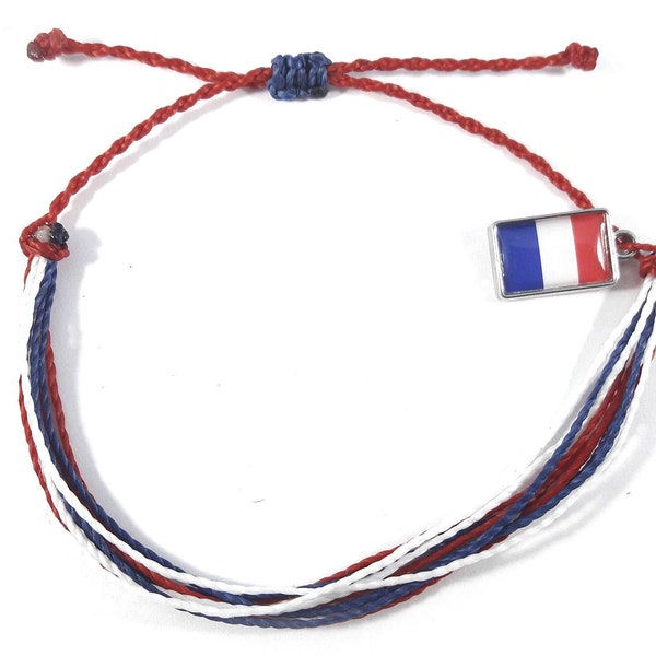Friendship bracelet France flag