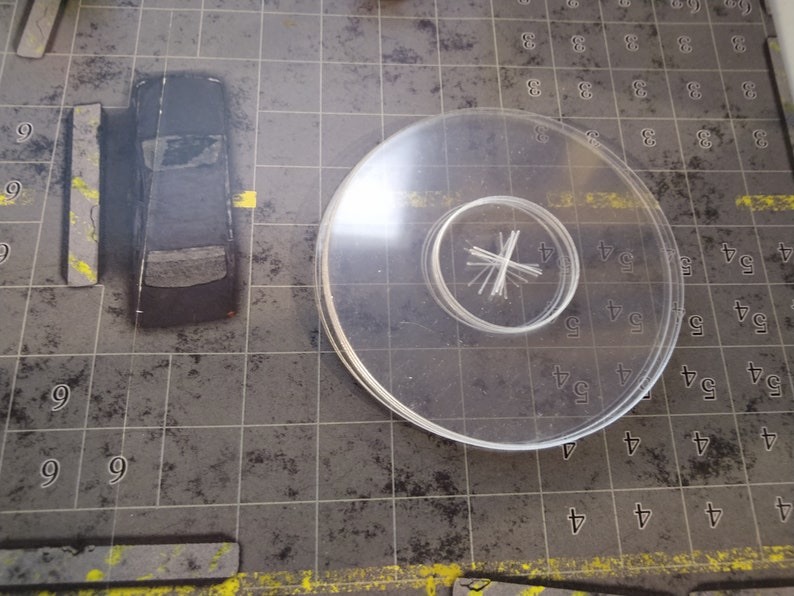 Kill Team 2 Inch Clear Objective Range Markers Set of 6 Thin and Durable .030 Inch Thick Acrylic image 1