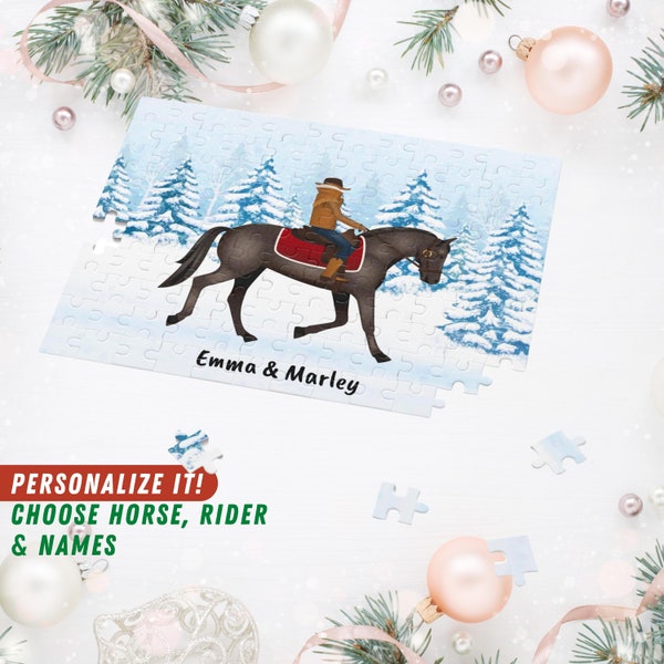 Horse Rider Puzzle - Etsy