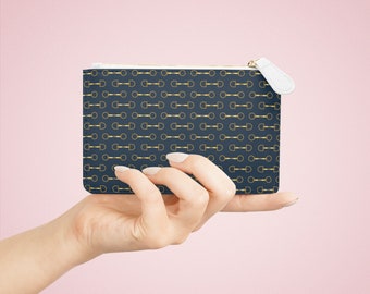 Gold Bits Mini Clutch, Regalos de caballo para mujeres, Monedero equino, Regalos equinos, Regalos ecuestres, Chica caballo, Embrague de caballo, HorseDigs