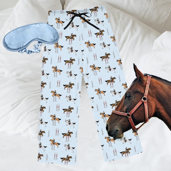 Preppy Pajamas Colorful Jumpers Women s Horse Pajama Pants