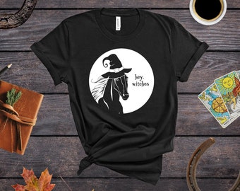 Halloween Hey Witches Horse T-Shirt | Halloween Horse | Halloween T-Shirt | Horse Mom | Horse Lover | Equine | Horseback Riding | Horse Girl
