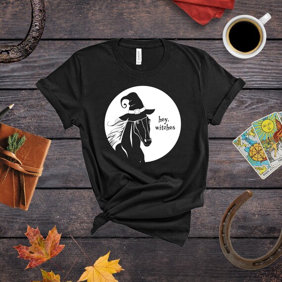 Halloween Hey Witches Horse T-Shirt | Halloween Horse | Halloween T-Shirt | Horse Mom | Horse Lover | Equine | Horseback Riding | Horse Girl
