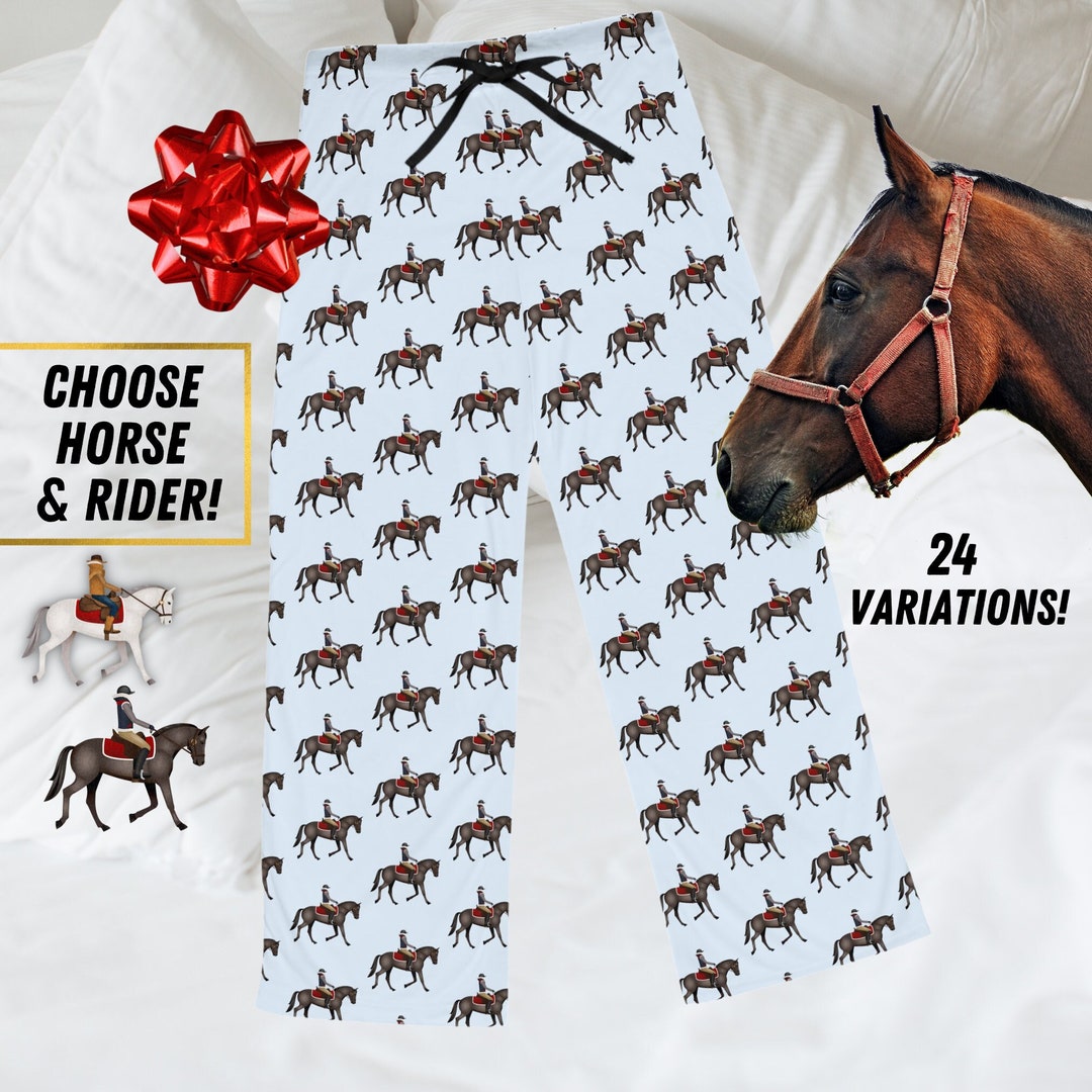 Customizable Women's Horse Preppy Pajama Pants Gift Etsy