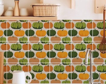 Olive Harvest Lanterns Pattern,Pattern Stickers,Peel & Stick Vinyl,Kitchen Bathroom Backsplash,DIY Decor - PACK OF 12