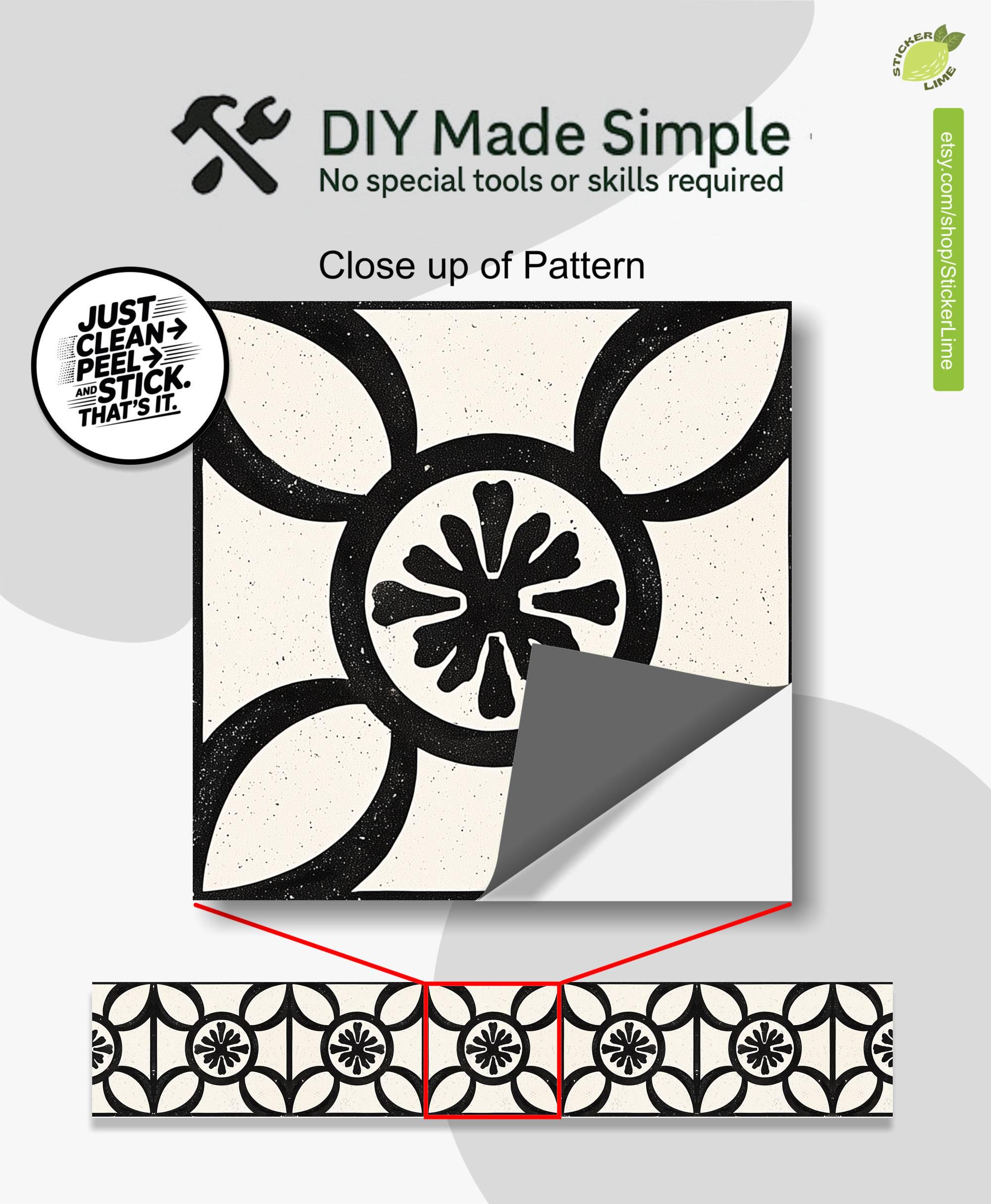 Scandi Cross Pattern,stair Riser Stickers,peel and Stick Stair Riser ...