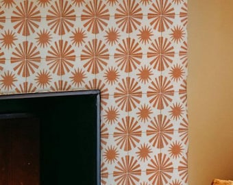 Piastrelle decorative effetto "raggio di sole" in terracotta, adesive per piastrelle, ideali per paraschizzi di cucina e bagno, rimovibili, in vinile, perfette per decorare la casa in affitto - CONFEZIONE DA 12