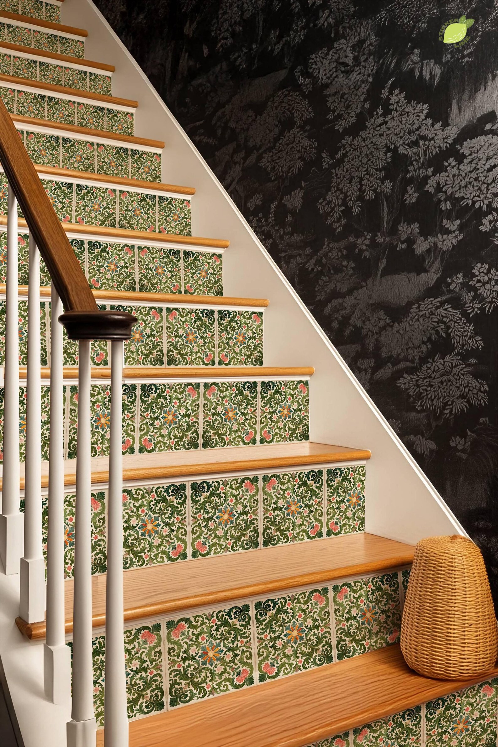 Rich Loading Sticker Rich Rococo Pattern,stair Riser Stickers,peel and Stick Stair Riser ...