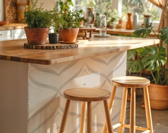 Adesivo per piastrelle minimalista con motivo a spirale a pennellate color carbone, facile da applicare e rimuovere, ideale per paraschizzi di cucina e bagno.