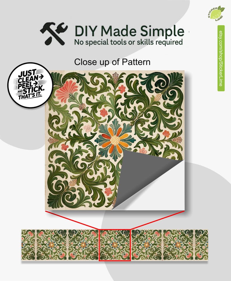 Rich Rococo Pattern,stair Riser Stickers,peel and Stick Stair Riser ...