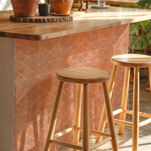 Wüste Fischgrätmuster Fliesenaufkleber, Fliesenaufkleber, Küche Badezimmer Backsplash, Abnehmbare Abziehbilder, DIY Vinyl Renters Dekor - PACKUNG MIT 12 Fliesen