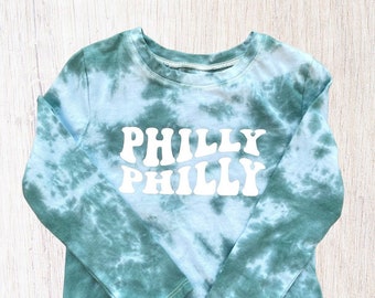 Maglietta per bambini PHILLY PHILY tie dye maglietta sportiva per bambini Philly maglietta sportiva di Philadelphia maglietta Philly per tifosi di Philadelphia maglietta retrò di football di Philadelphia