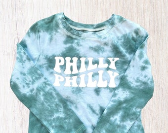 PHILLY PHILLY toddler shirt tie dye kids Philly sports shirt Philadelphia sports fan philly shirt Philadelphia football retro Philly shirt