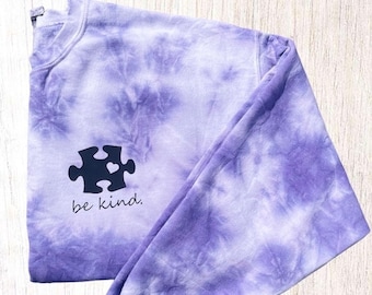 BE KIND crewneck be kind crewneck sweatshirt autism awareness sweatshirt autism month shirt autism awareness crewneck be kind tshirt autism