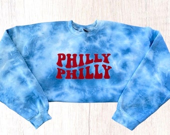 PHILLY PHILY tie dye sweatshirt Philly sports tshirt Philadelphia sports fan philly philly shirt Philadelphia baseball retro Philly shirt