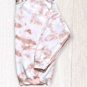 MARBLE sweatshirt | tie dye crewneck | tie dye crewneck sweatshirt | rosé tie dye | custom tie dye sweatshirt | marble shirt | rose t-shirt