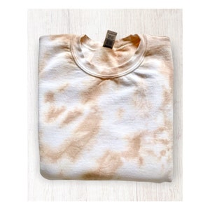 MARBLE sweatshirt | tie dye crewneck | tie dye crewneck sweatshirt | tan tie dye | custom tie dye sweatshirt | marble shirt