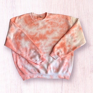 MARBLE sweatshirt tie dye crewneck tie dye crewneck sweatshirt orange tie dye custom tie dye sweatshirt marble shirt orange fall tie dye