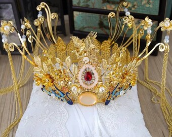 Crown for Goddess Oshun Ochun/Corona para la diosa Oshun Ochun