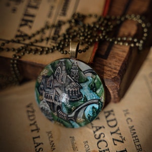 Rivendell Pendant Hand Painted