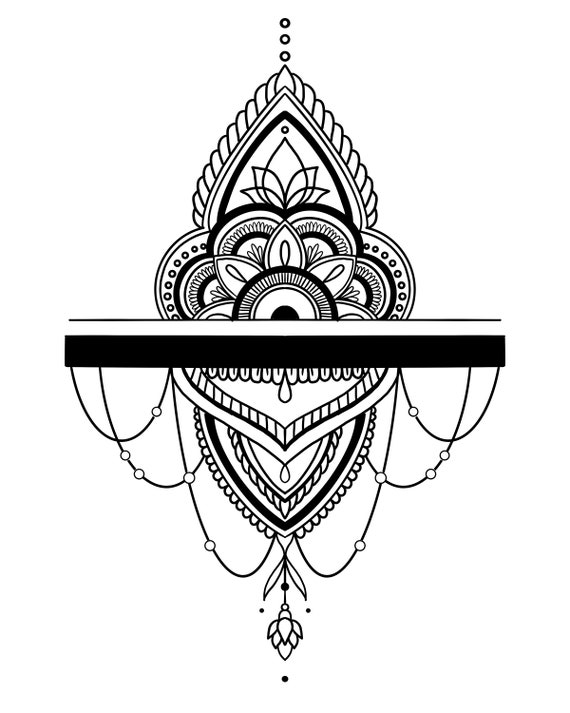 Mandala Ankle Tattoo Design - Etsy