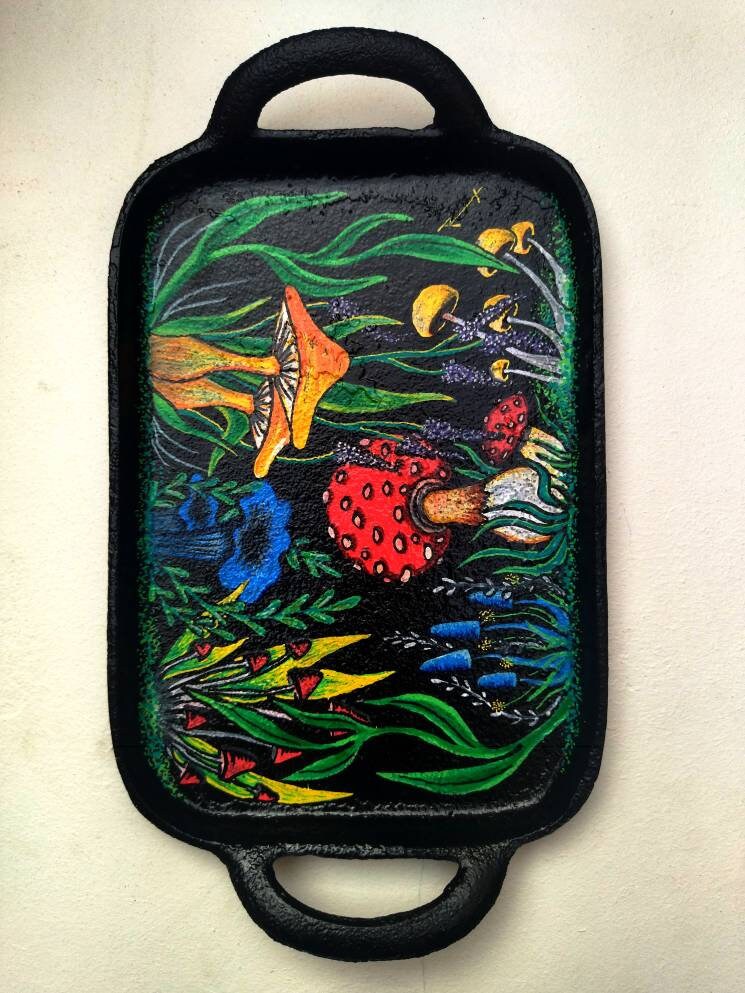 Plateau Décoré à La Main