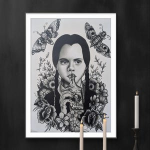 Wednesday Addams Digital Print