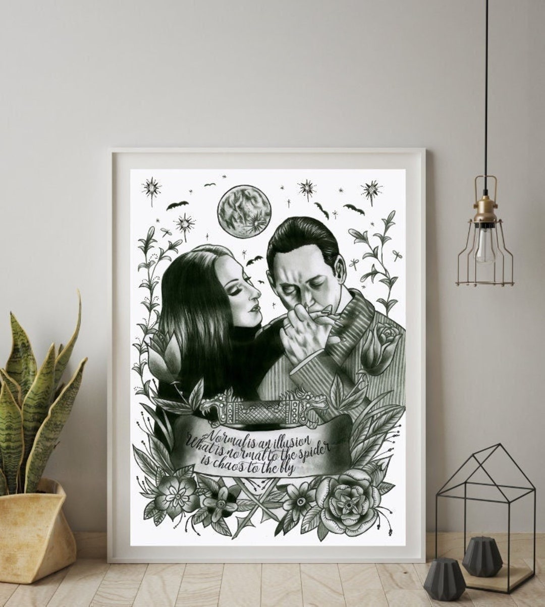 Addams Family Morticia & Gomez Art Tattoo Print - Etsy Canada Addams Family Morticia & Gomez Art Tattoo Print - Etsy Canada