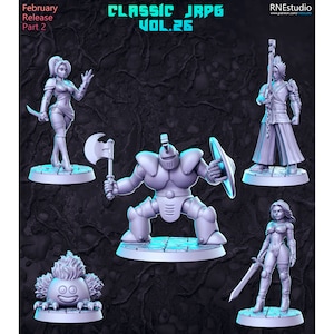 Classic JRPG Vol. 26 - RN Estudio - DnD - D&D - Pathfinder - Tabletop Miniature - RPG Mini - Dungeons and Dragons - Skirmish - Miniature