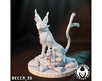 Psiana / Eevee - Kaijumon - suitable for tabletop games | Dungeons and Dragons | D&D | Wargames | RPG | Skirmish - Espeon / Eevee