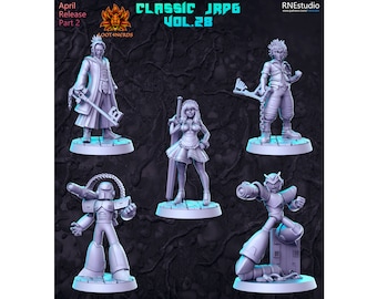 Classic JRPG Vol. 28 - RN Estudio - DnD - D&D - Pathfinder - Tabletop Miniature - RPG Mini - Dungeons and Dragons - Skirmish - Miniature