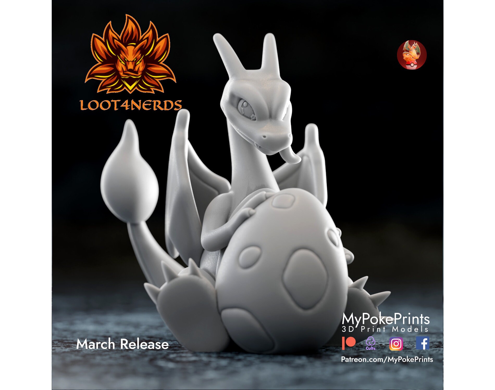 STL file Pokemon Palkia 🐉・Model to download and 3D print・Cults