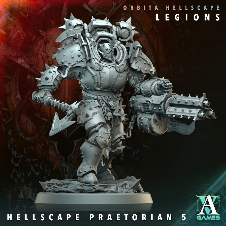 Tabletop Hellscape Hellscape Praetorian (6 Poses) - Archvillain Games: Orbita Hellscape ...