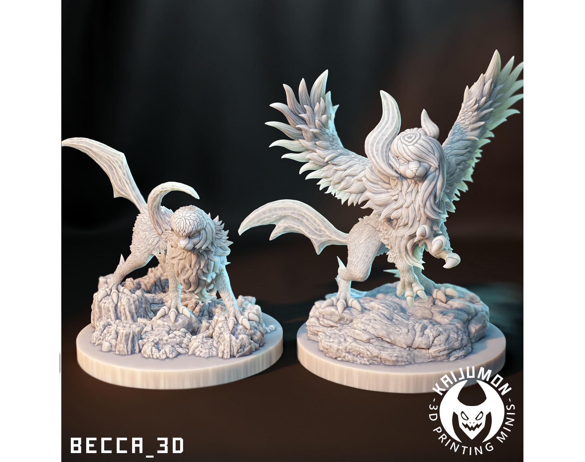 アブソル　２VER　フィギュア　ガレージキット　未塗装未組立　レジン　５ｃｍ Absol toy - Etsy 日本