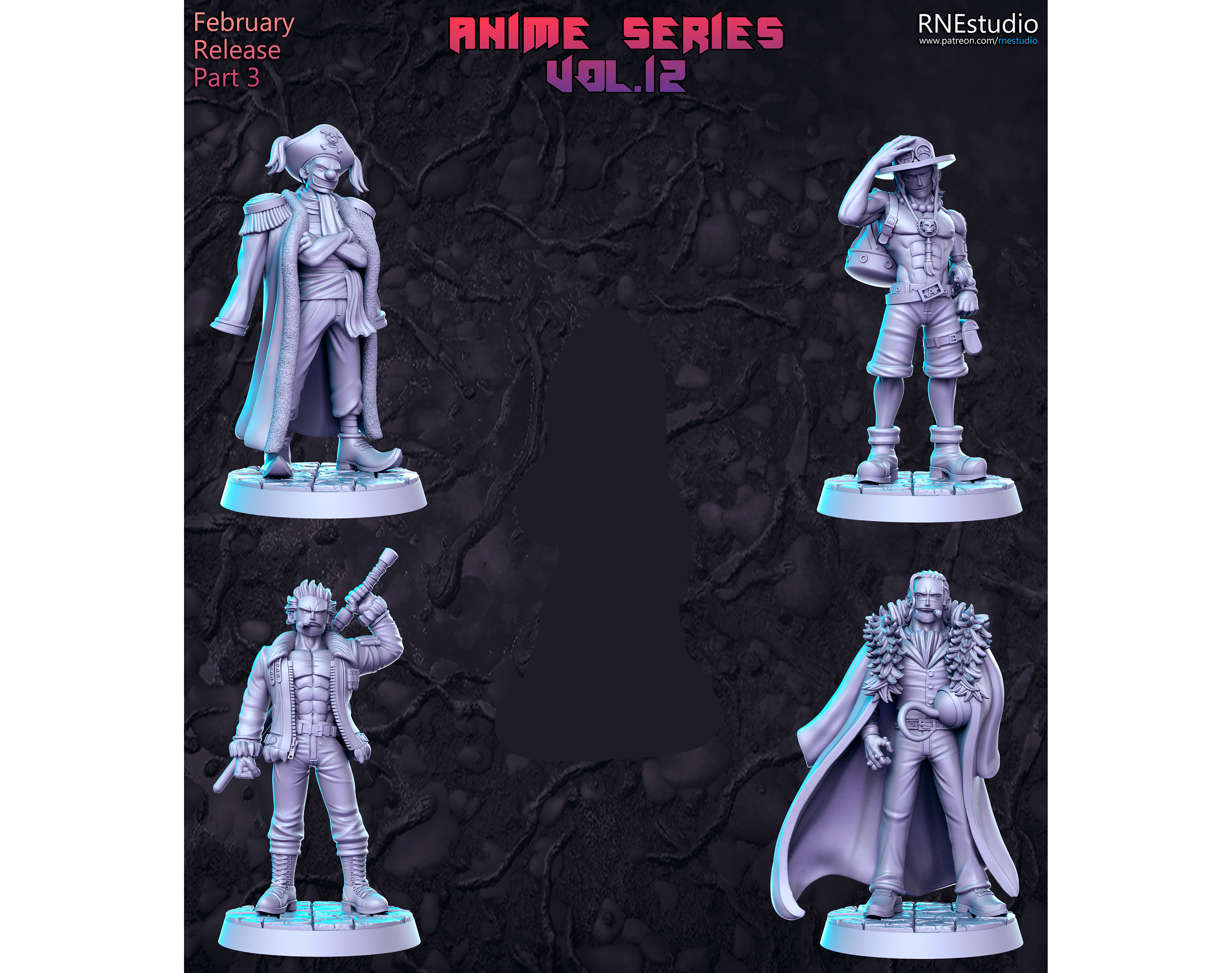 Anime Series Vol. 12 - RN Estudio - DnD - D&D - Pathfinder - Tabletop Miniature - RPG Mini - Dungeons and Dragons - Skirmish - Miniature