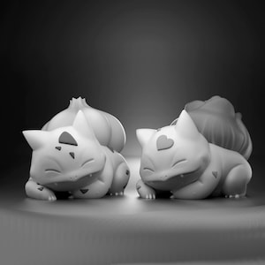 Schlafendes Bisasam - bemalbare Pokemon Fan Art Figur - Bulbasaur